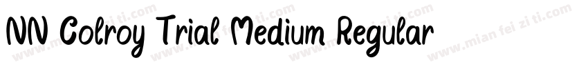 NN Colroy Trial Medium Regular字体转换